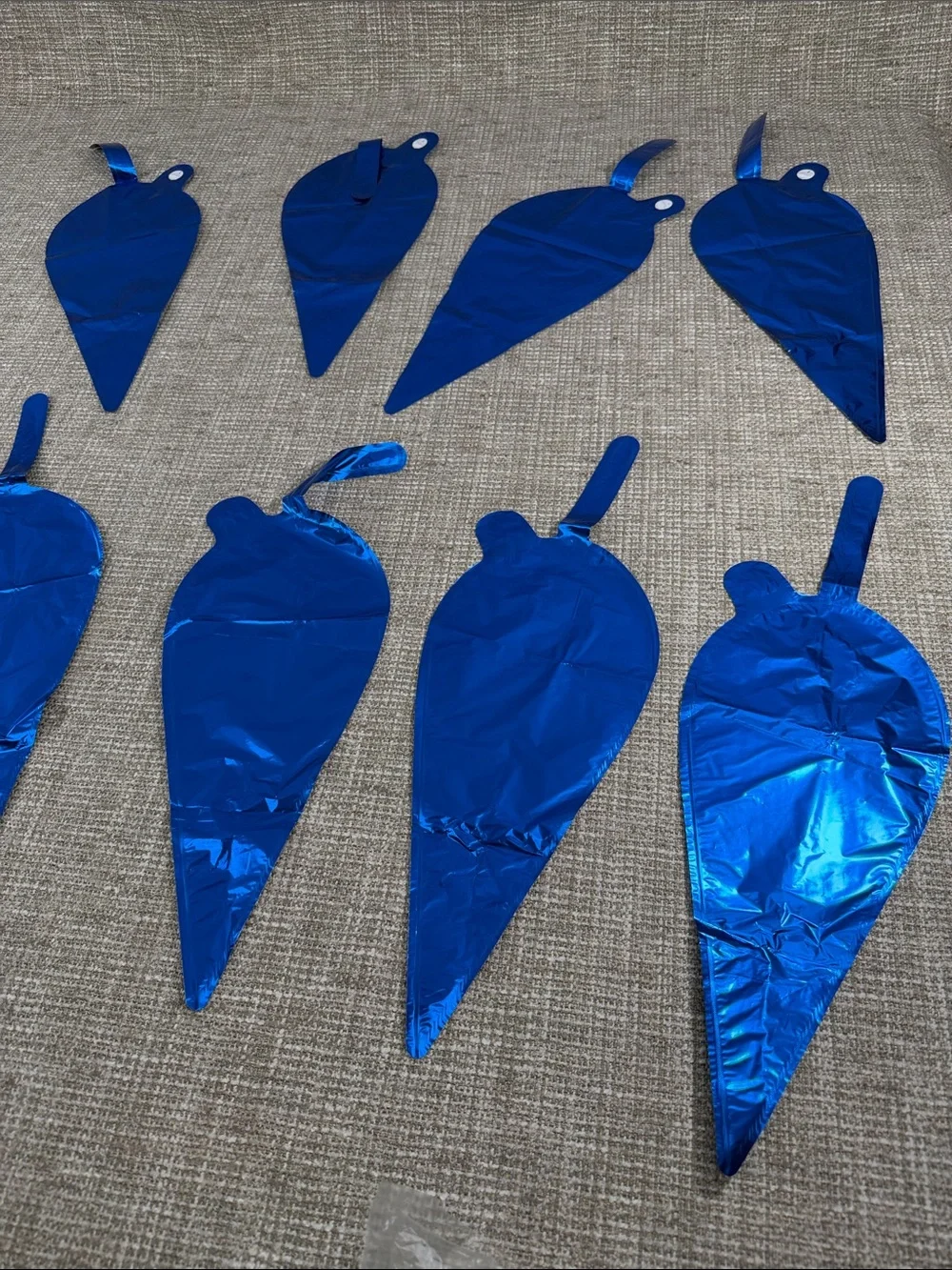Blue Metallic Foil 5 birthday party decor sonic the hedgehog